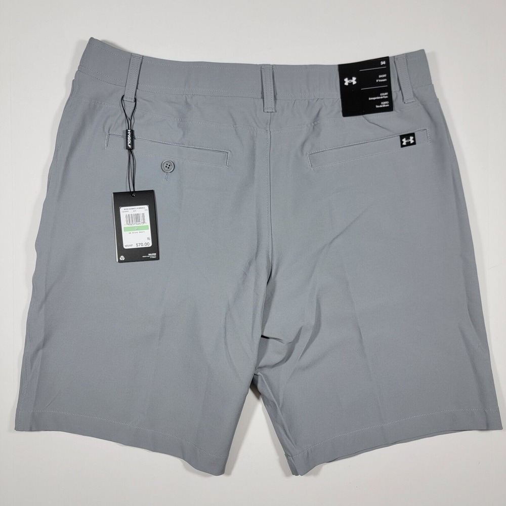 Under Armour Men's Golf DRIVE SHORT Shirt Grip GRAY Size 34 NEW WITH TAG - Picture 9 of 9